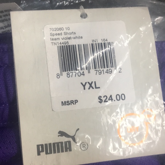 New Youth XL Speed Short Purple - Picture 2 of 5
